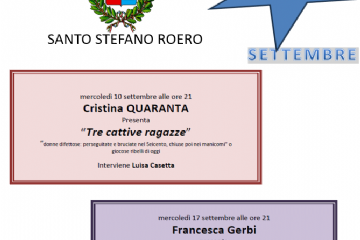 Incontri con scrittori del territorio e i loro libri a cura del Gruppo di Lettura della Biblioteca