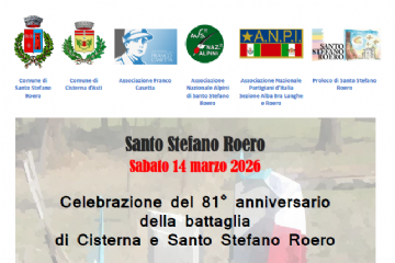 Celebrazione del 81° anniversario della battaglia di Cisterna e Santo Stefano Roero
